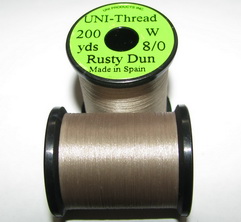 ��������� ���� UNI THREAD 8/0 rusty dun 200 yds 